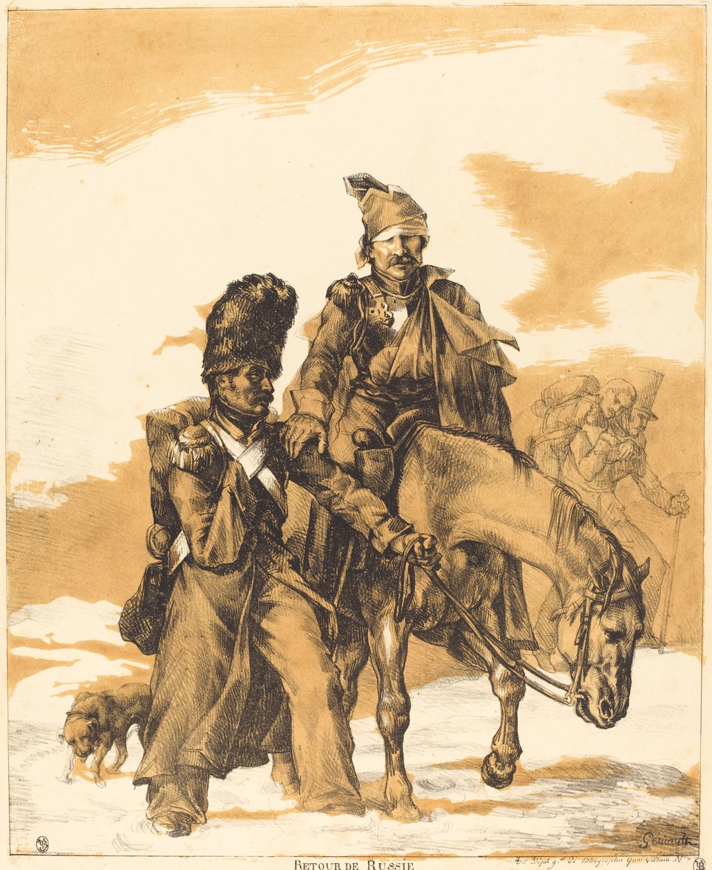 Ústup z Ruska od Theodore Gericault