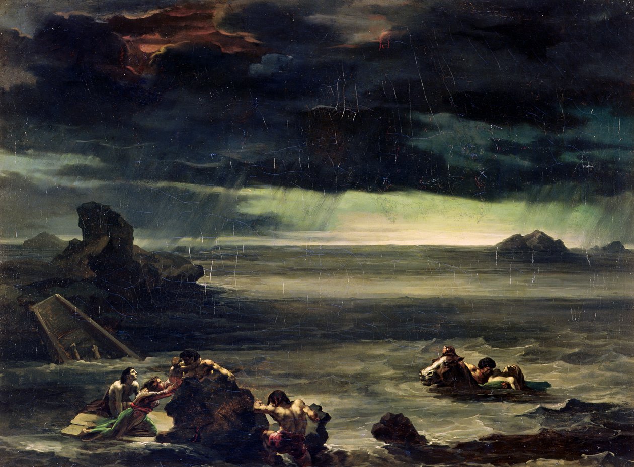 Scéna potopy, 1818-20 od Theodore Gericault