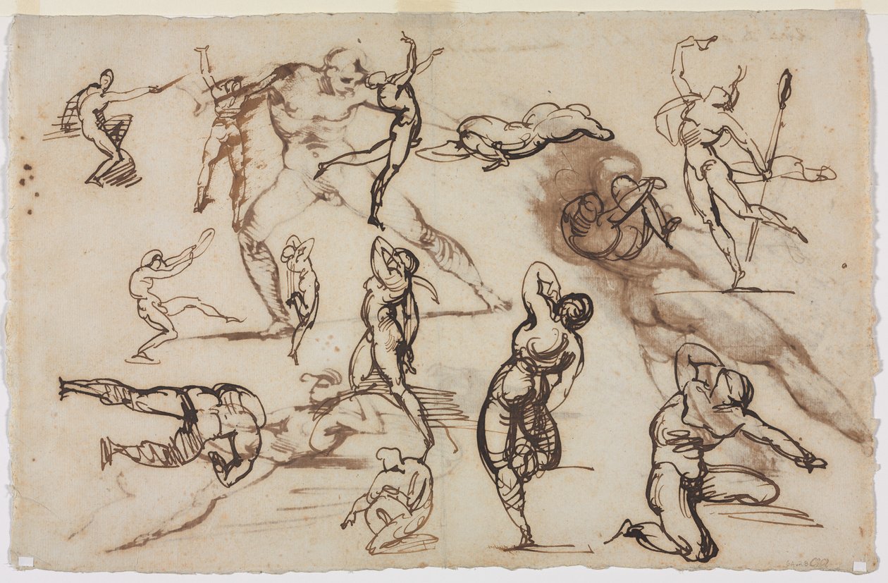 List skic verso, 1819. od Theodore Gericault