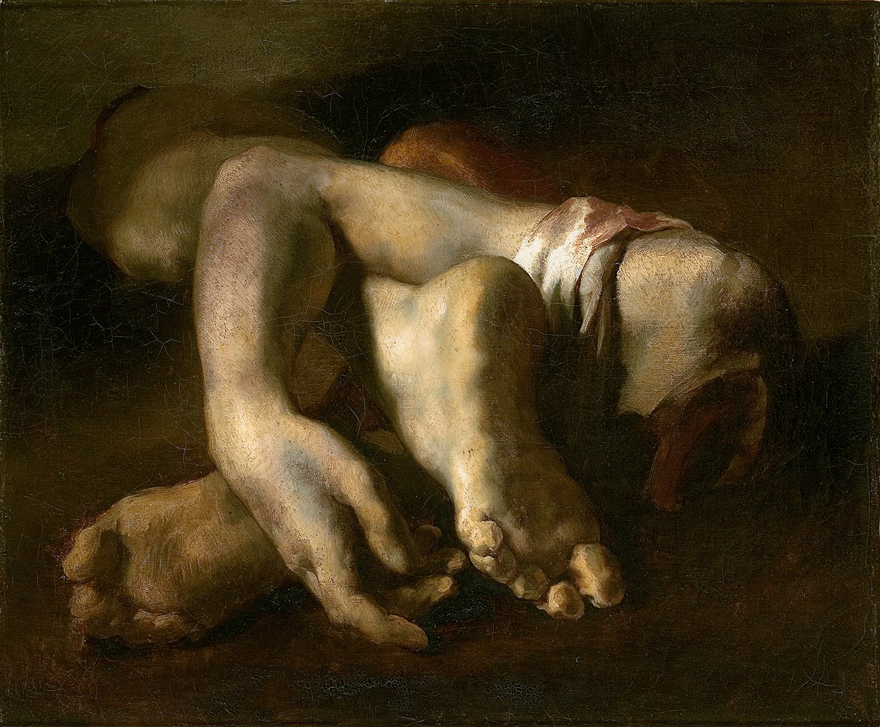 Studium nohou a rukou, c.1818-19 od Theodore Gericault