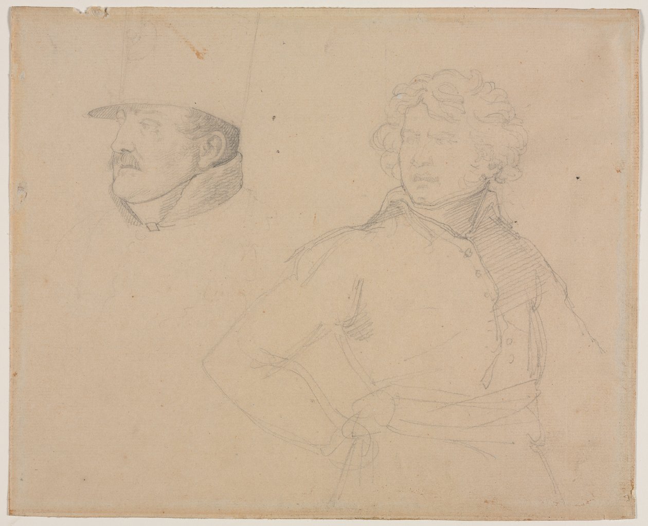Studie dvou vojáků od Theodore Gericault