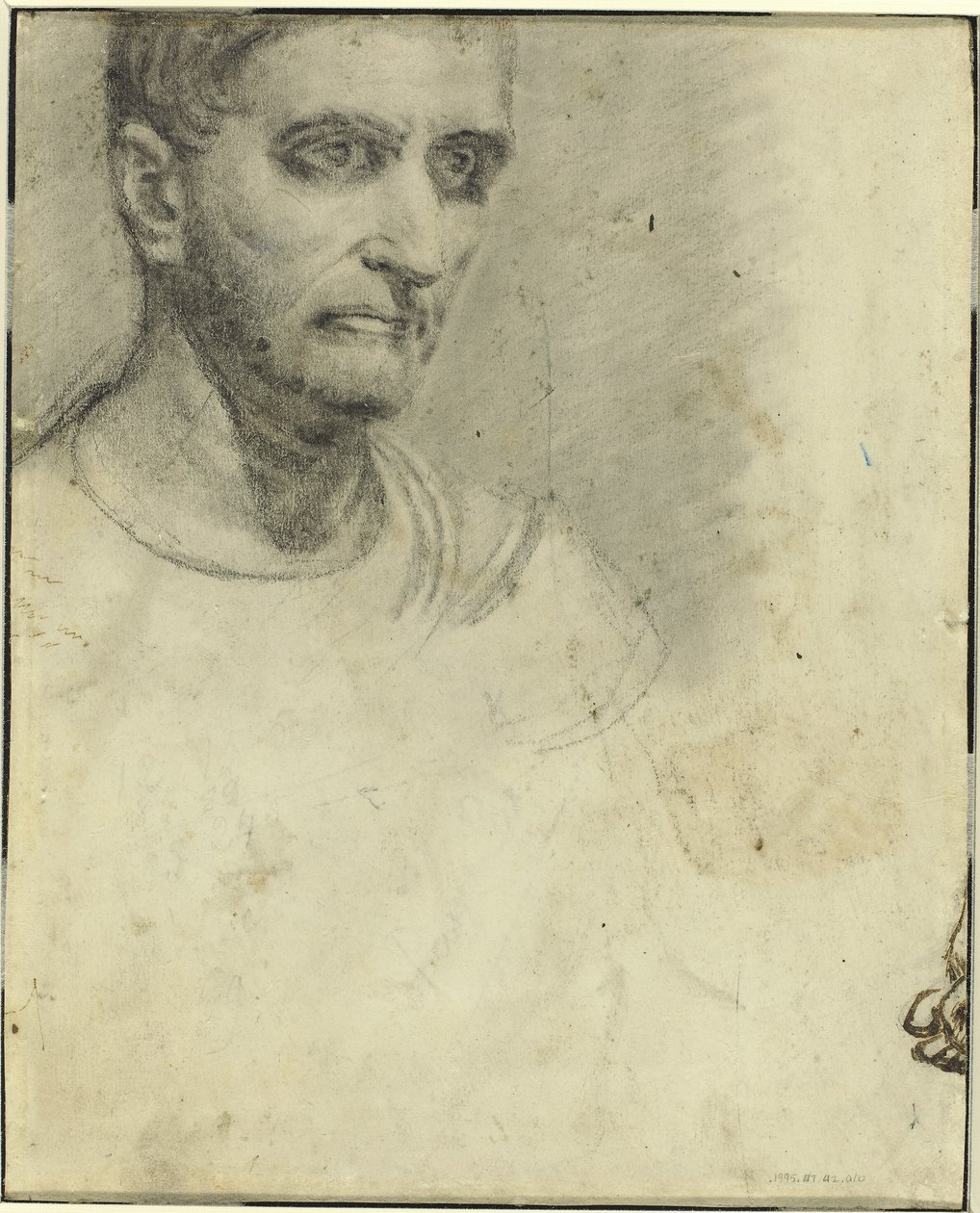 Studie člověka [verso] od Theodore Gericault