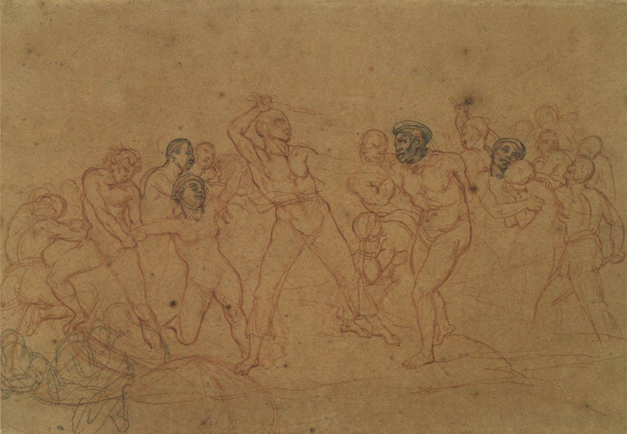 Obchod s africkými otroky od Theodore Gericault