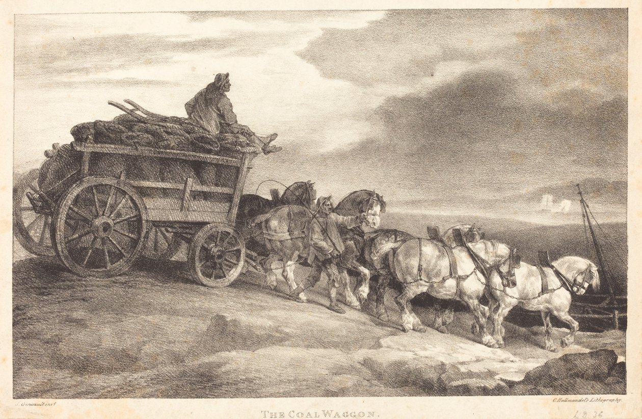 Uhelný vůz od Theodore Gericault