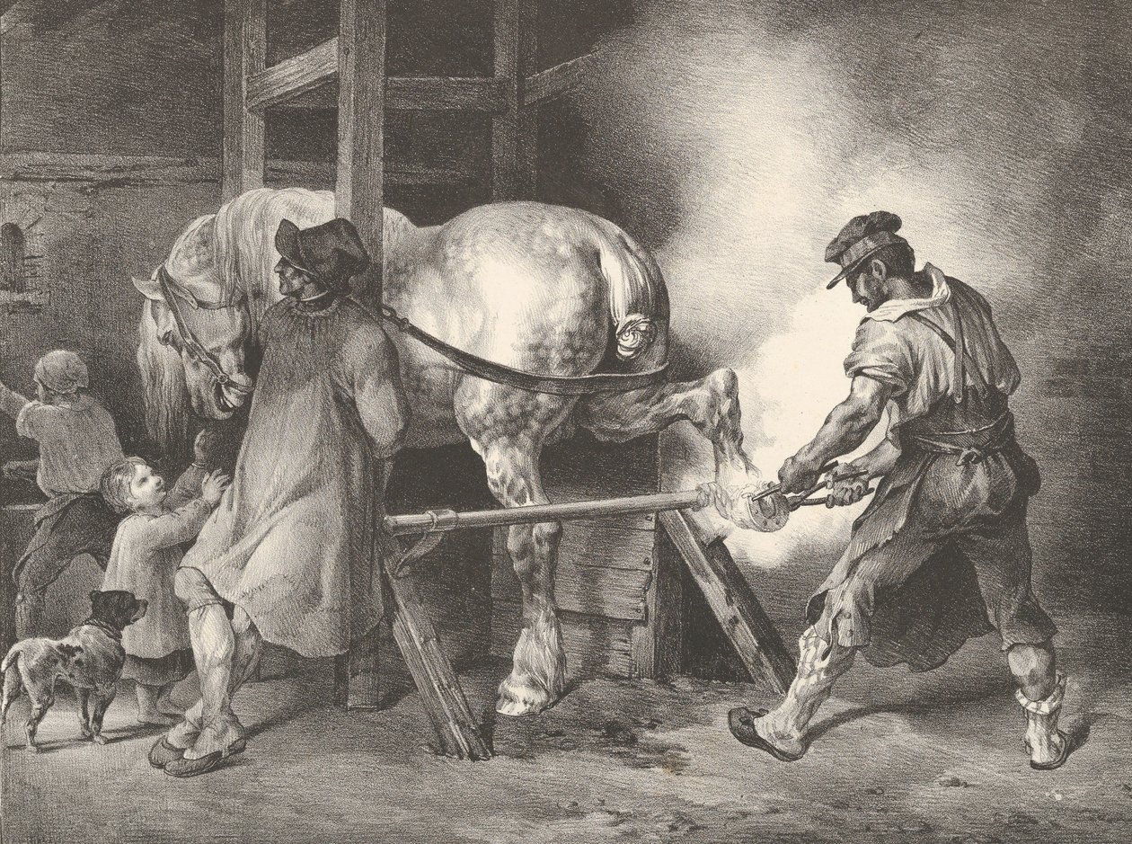 Vlámský podkovář, 1822. od Theodore Gericault