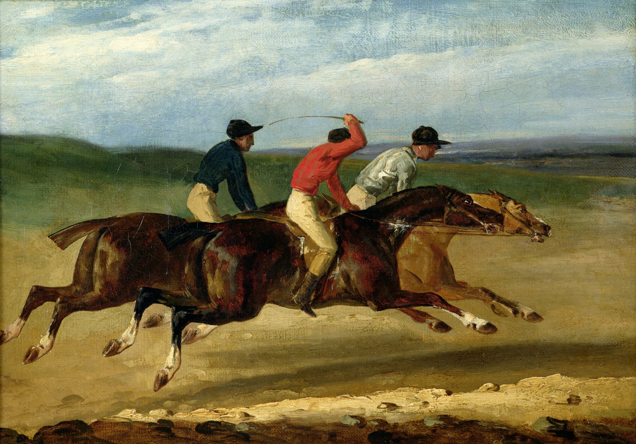 Koňský dostih od Theodore Gericault