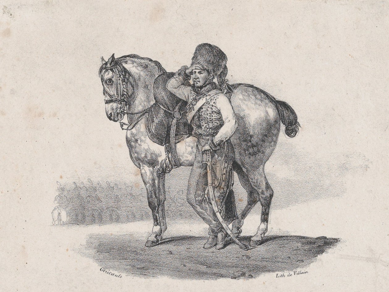 Hussardova trubka, 1823. od Theodore Gericault