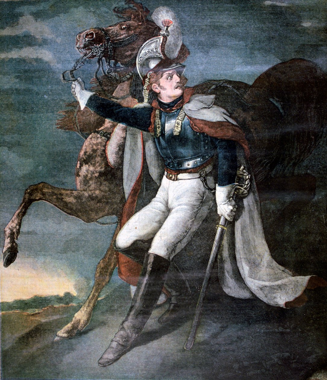 Zraněný kyrysník, 1893 od Theodore Gericault