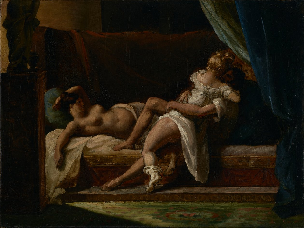 Tři milenci, 1817-20 od Theodore Gericault