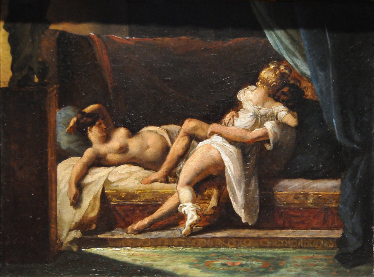 Tři milenci LAmour à trois, 1818-1820 od Theodore Gericault