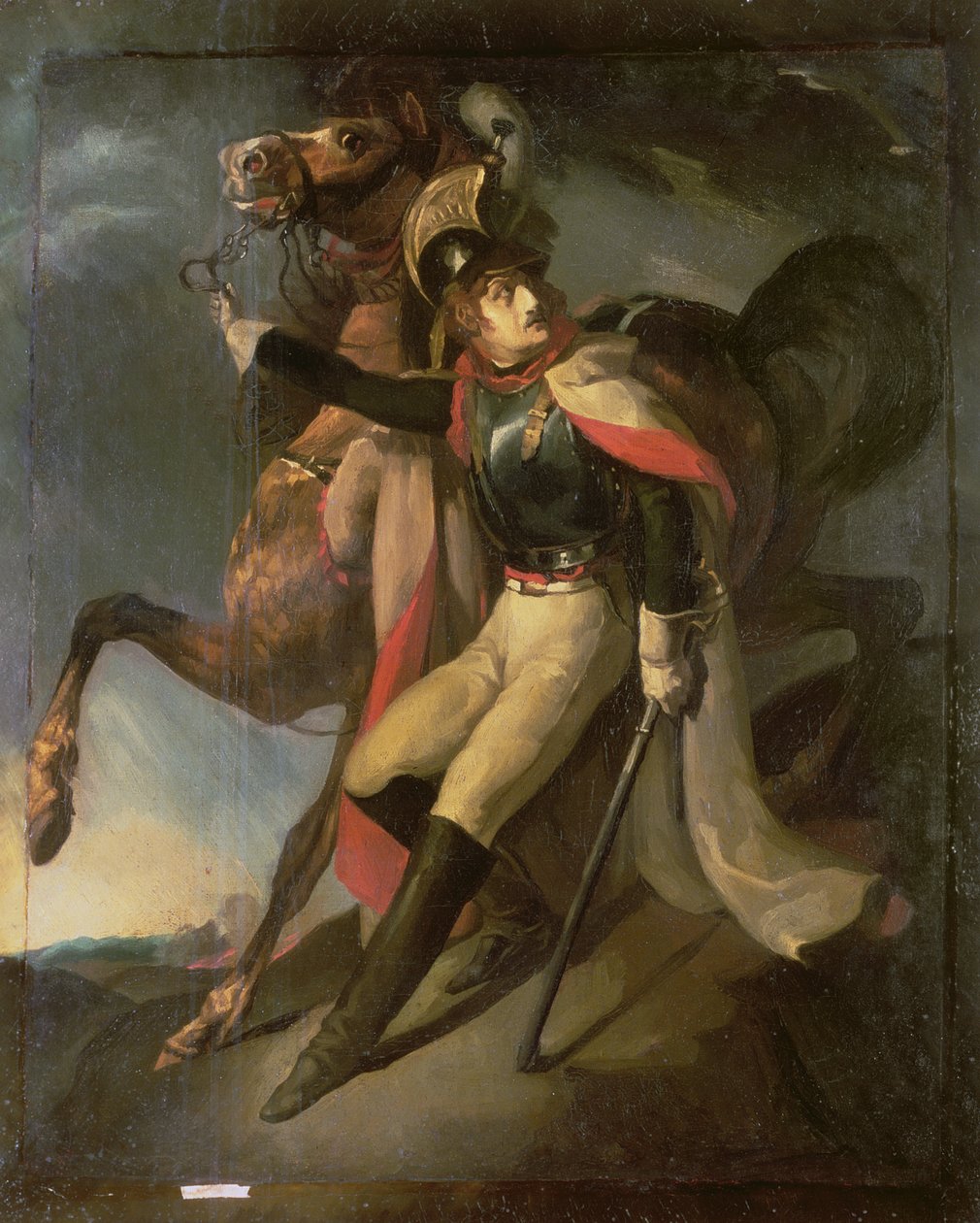 Zraněný kyrysník od Theodore Gericault