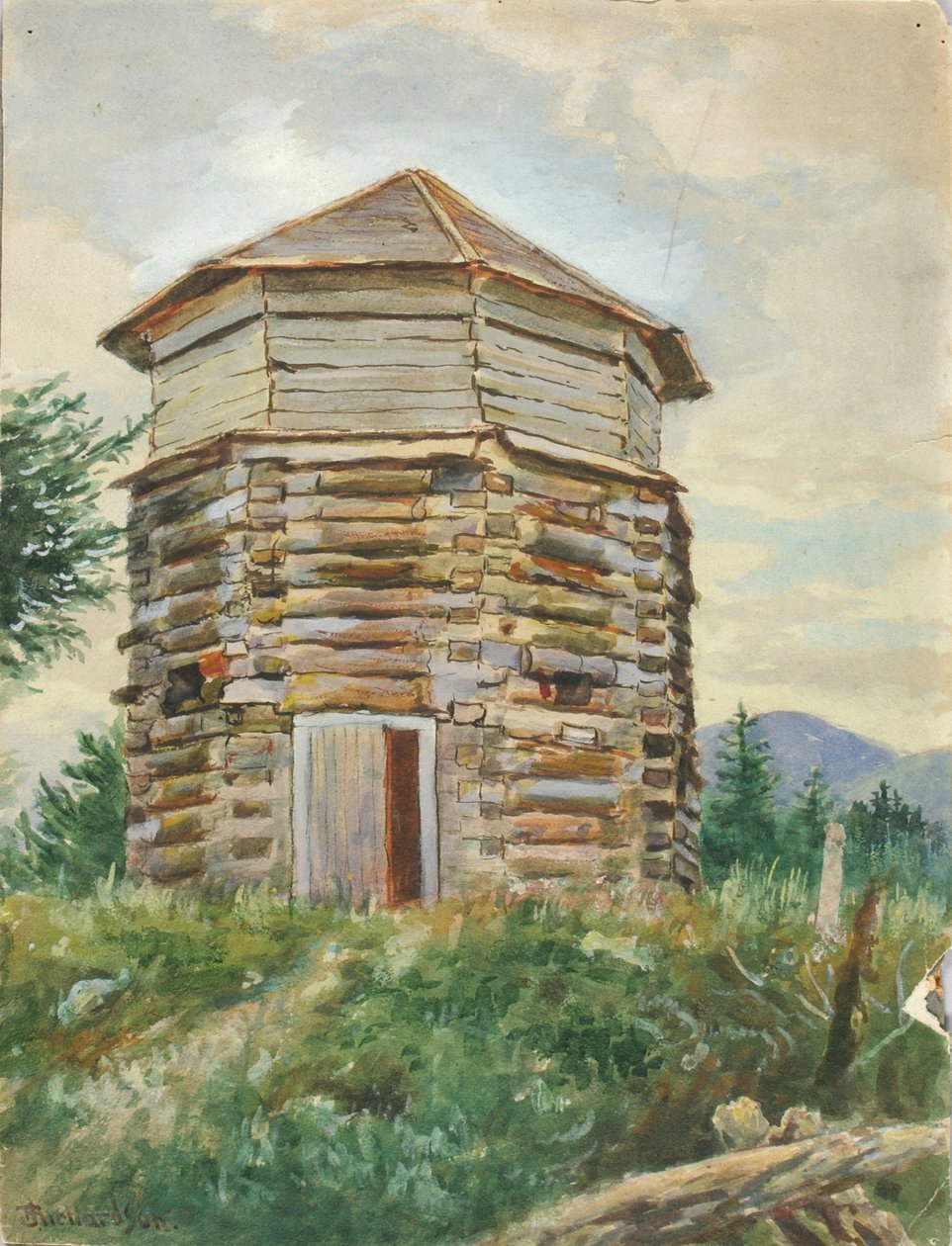 Ruský blokový dům, Aljaška, 1900. od Theodore J. Richardson