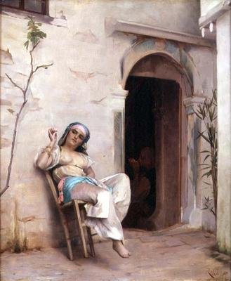 Na Nádvoří od Theodore Jacques Ralli