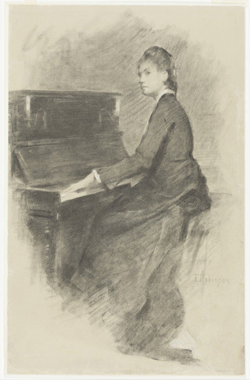 U klavíru, ca. 1887. od Theodore Robinson