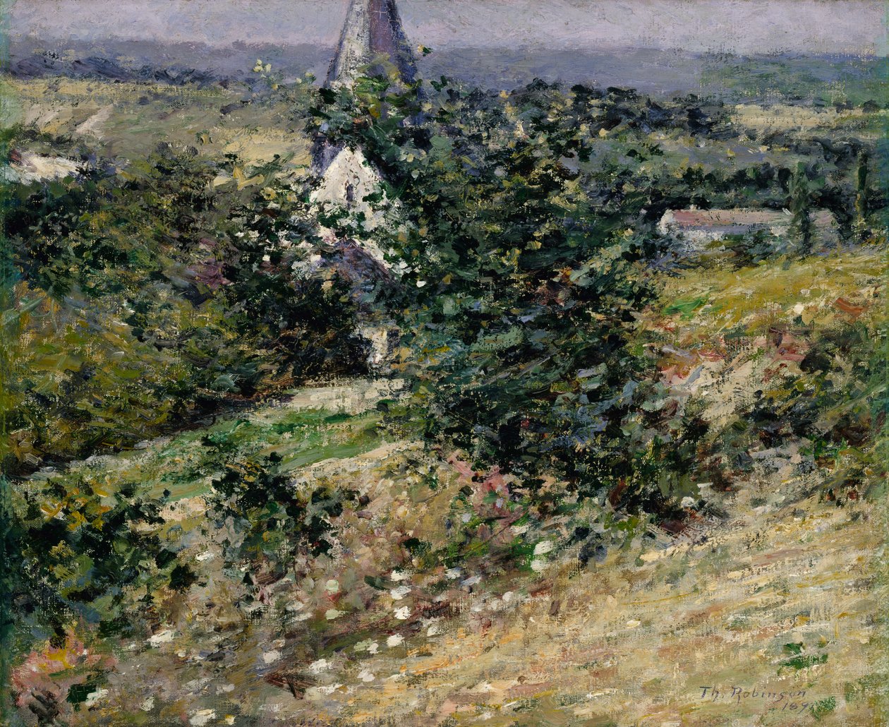 Starý kostel v Giverny, 1891. od Theodore Robinson