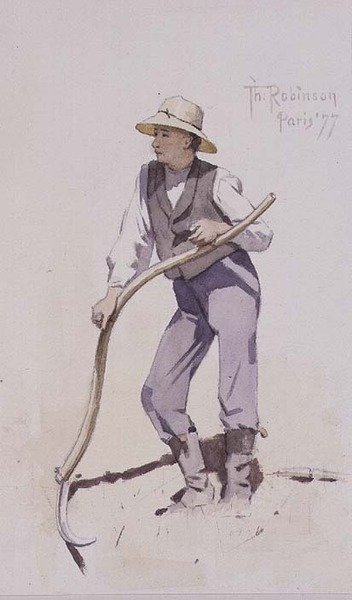 Mládež odpočívá na kose od Theodore Robinson