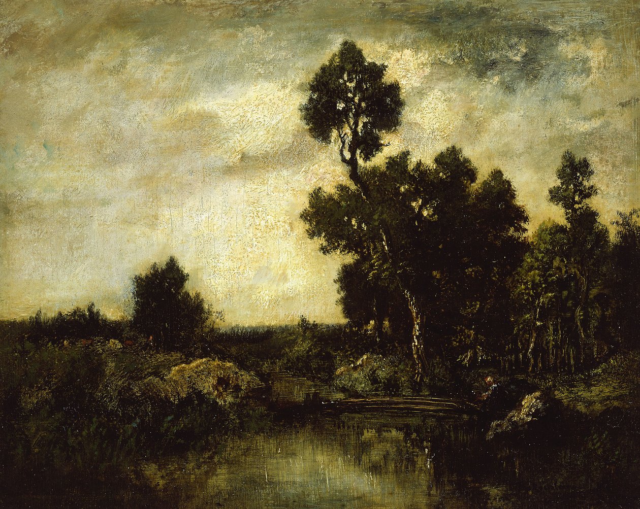 Krajina, kolem roku 1850 od Pierre Etienne Theodore Rousseau