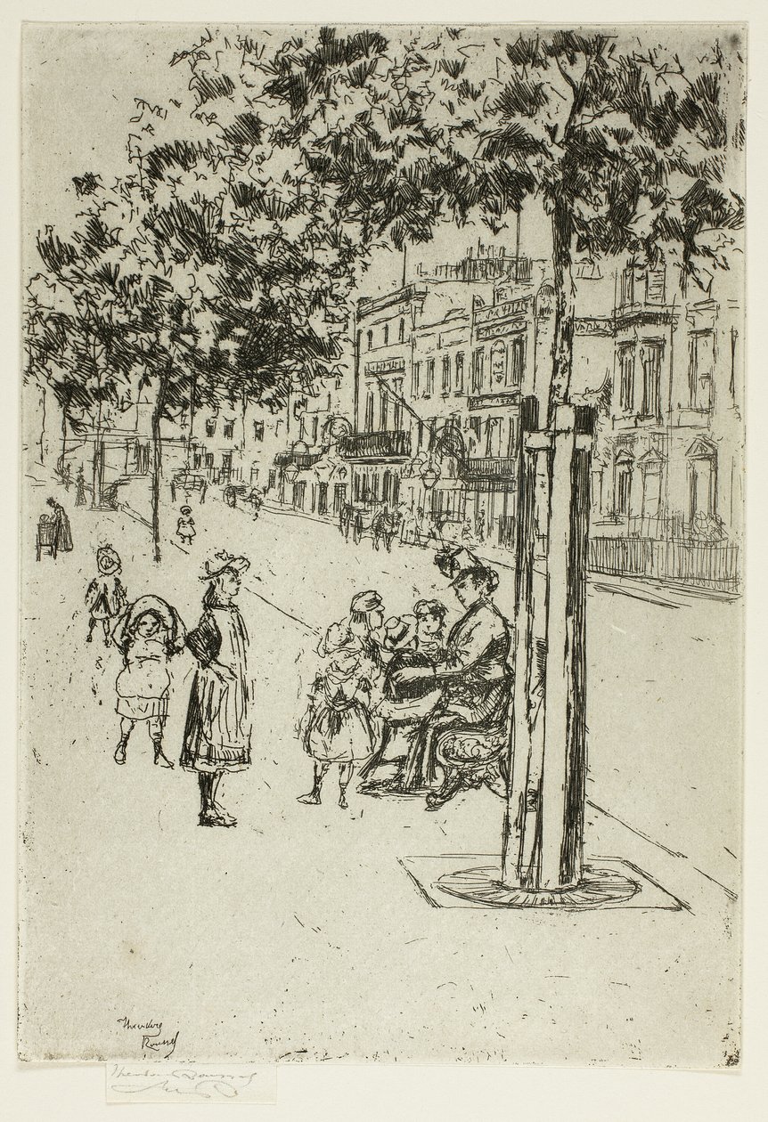 Chelsea Children, Chelsea Embankment od Theodore Roussel
