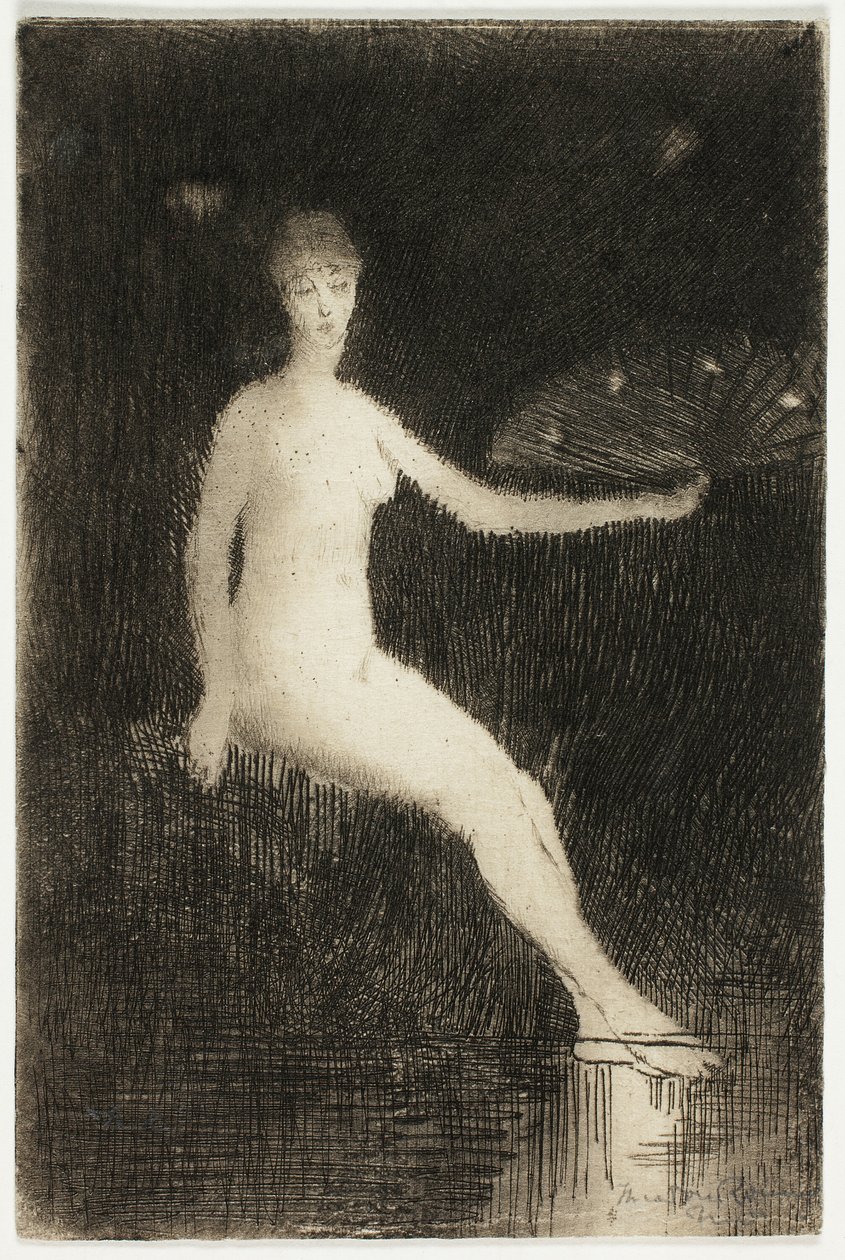 Léto (černobílá verze) od Theodore Roussel