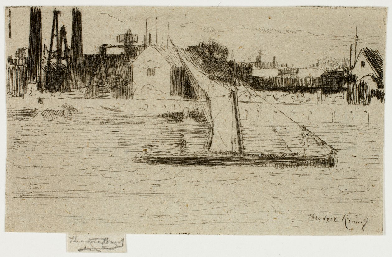 The Little Barge, Chelsea od Theodore Roussel