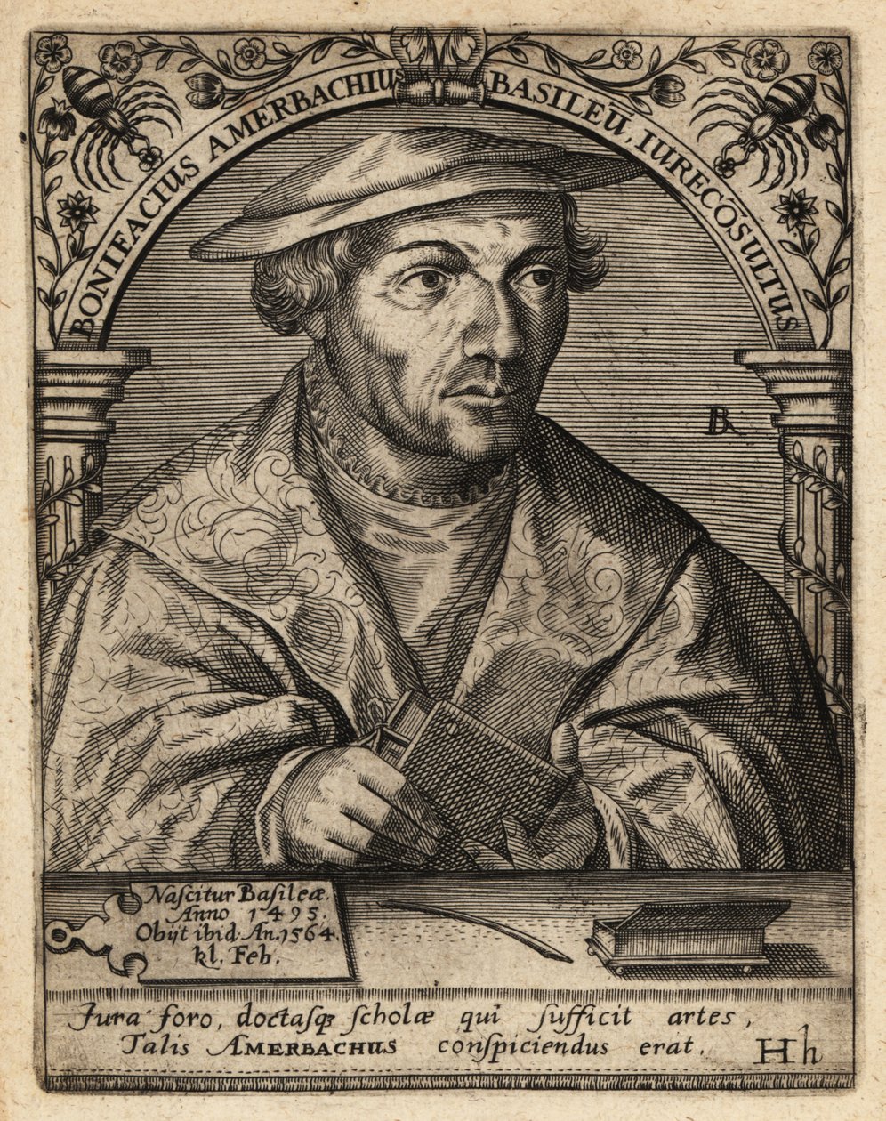 Bonifác Amerbach od Theodore de Bry