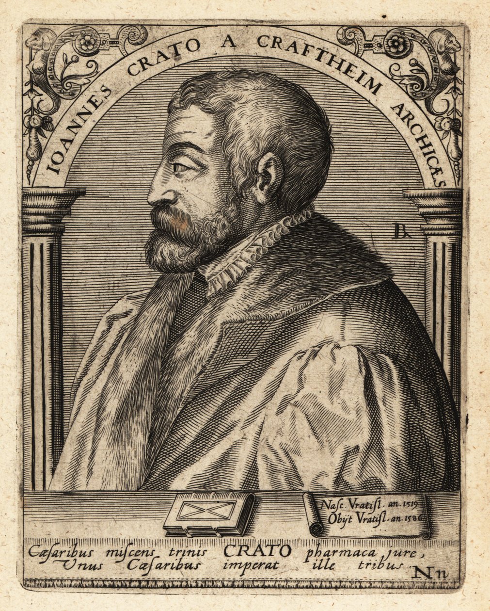 Johannes Crato z Krafftheimu od Theodore de Bry