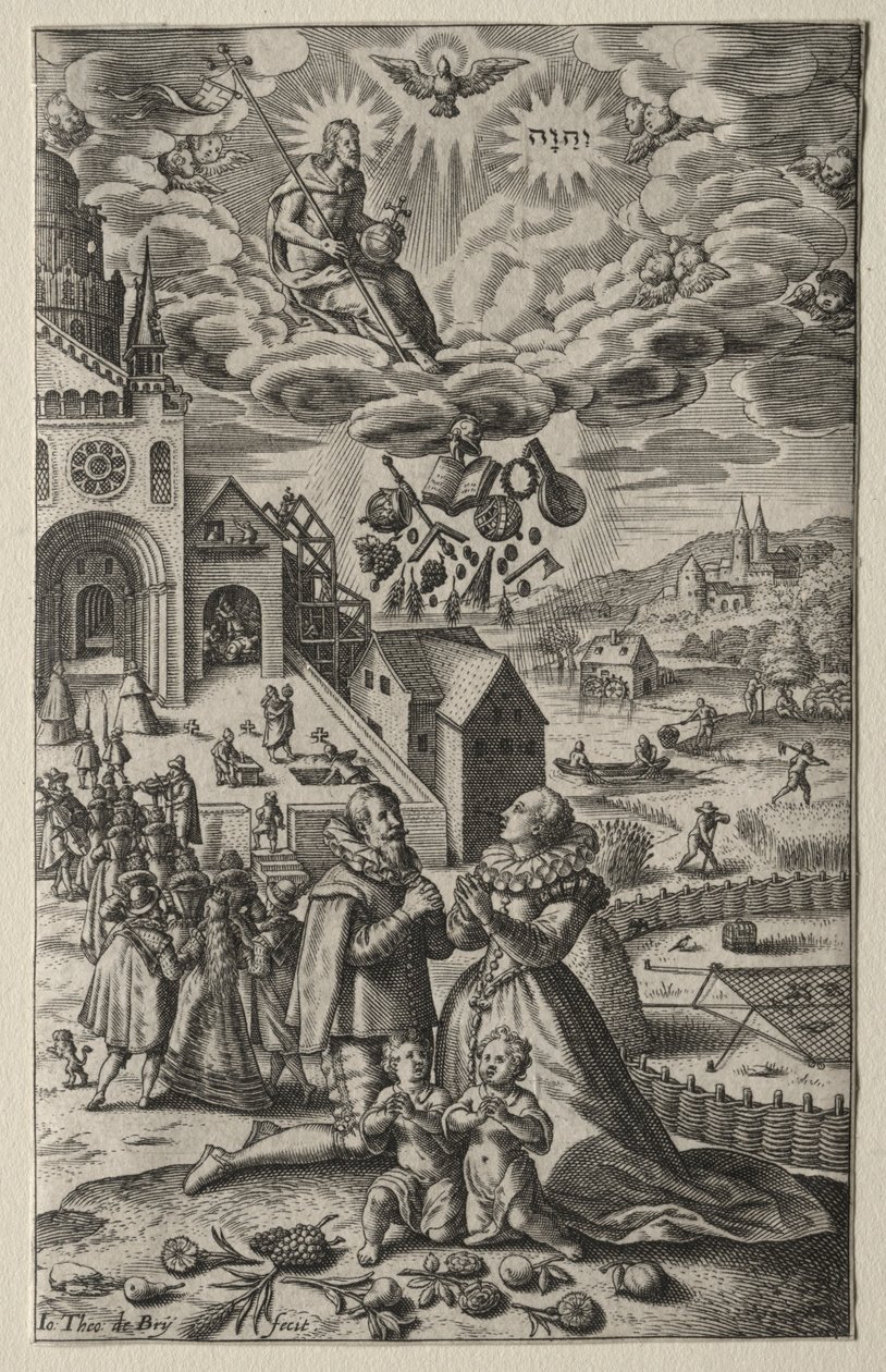 Modlitba. od Theodore de Bry