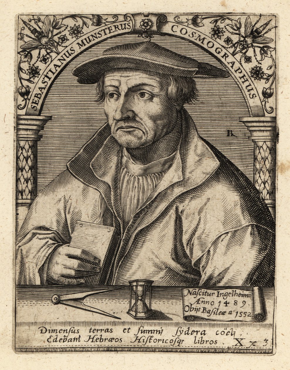 Sebastian Munster , německý kosmograf. od Theodore de Bry