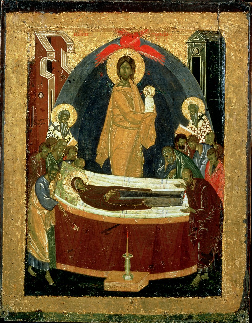 The Dormition, c.1392 (tempera na panelu) od Theophanes the Greek