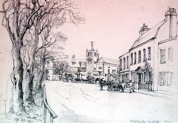Kaple Highgate od Theophil Lindsey Aspland