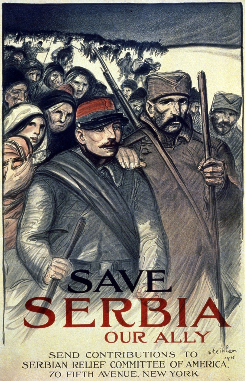 Zachraňte Srbsko, náš spojenec, 1916 (viz také 699044) od Théophile Alexandre Steinlen