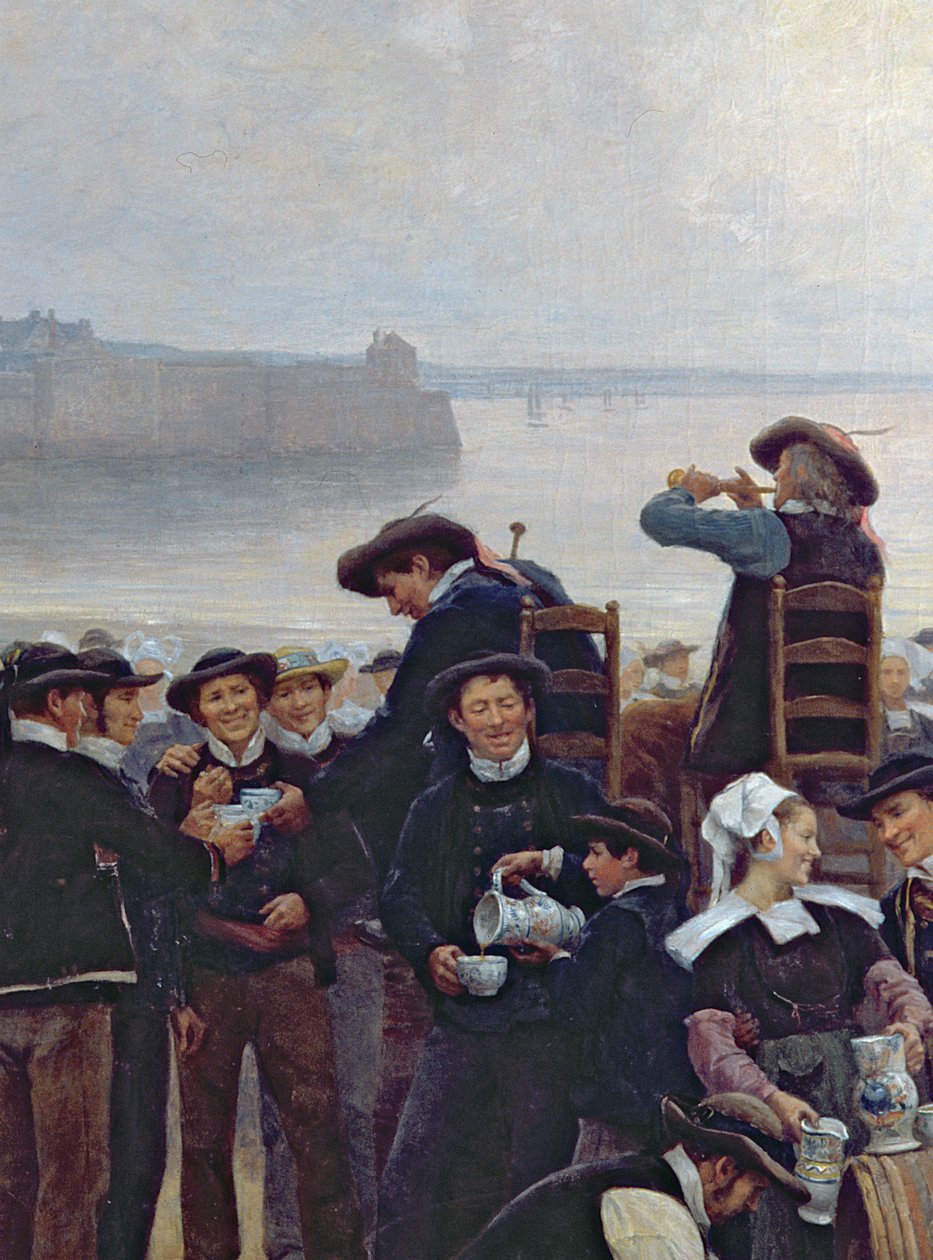 The Pardon in Bretany (detail) (viz také 164315, 164316) od Theophile Louis Deyrolle