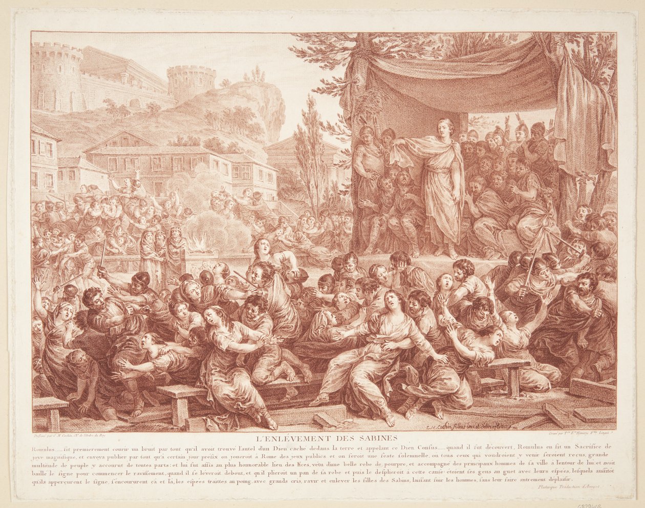 Sabinerindernes rov od Therèse Éléonore Lingée