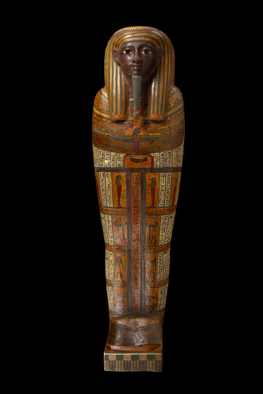 Dřevo mumie Djeddjehutefankh od Third Intermediate Period Egyptian