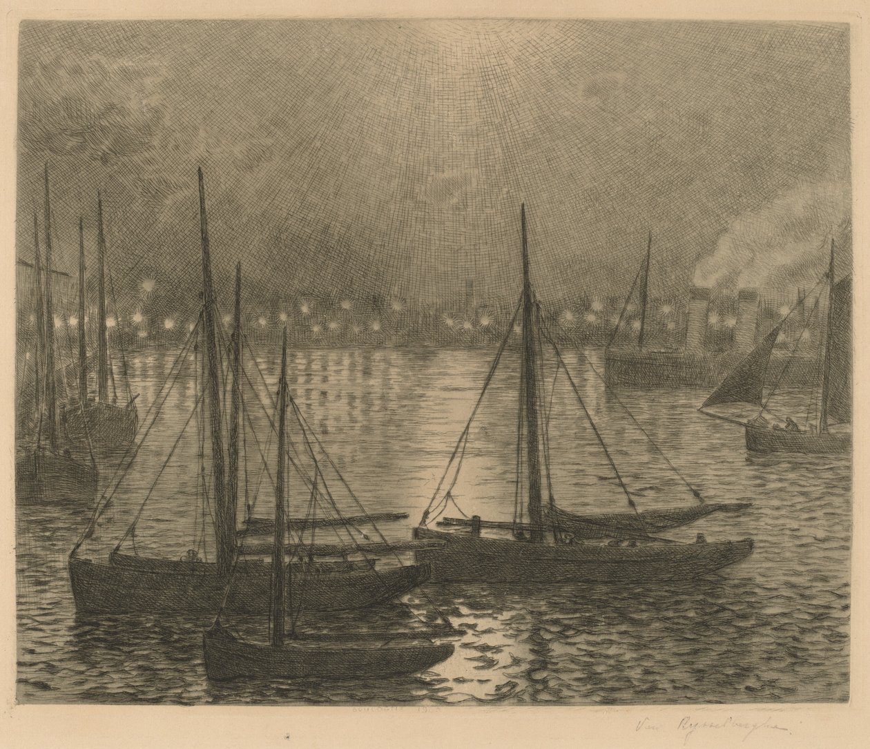 Boulogne od Théo van Rysselberghe