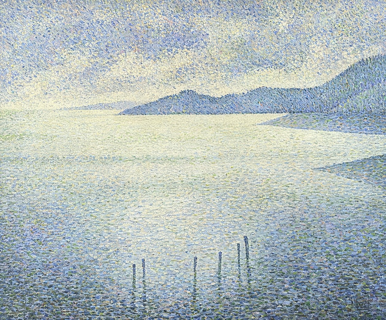 Pobřežní scéna. Kolem roku 1892 od Théo van Rysselberghe