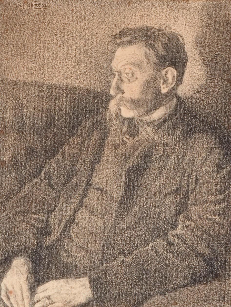 Portrét Emile Verhaeren, 1892 od Théo van Rysselberghe