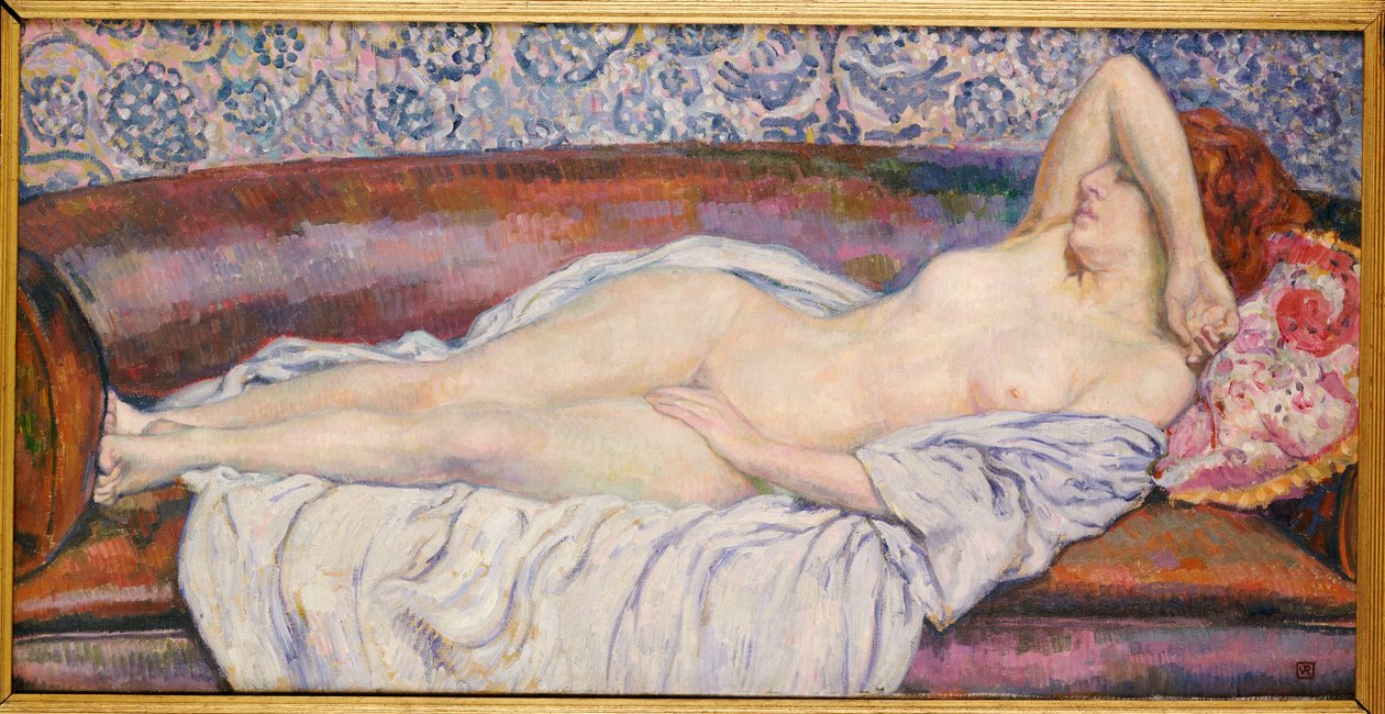 Ležící akt od Théo van Rysselberghe