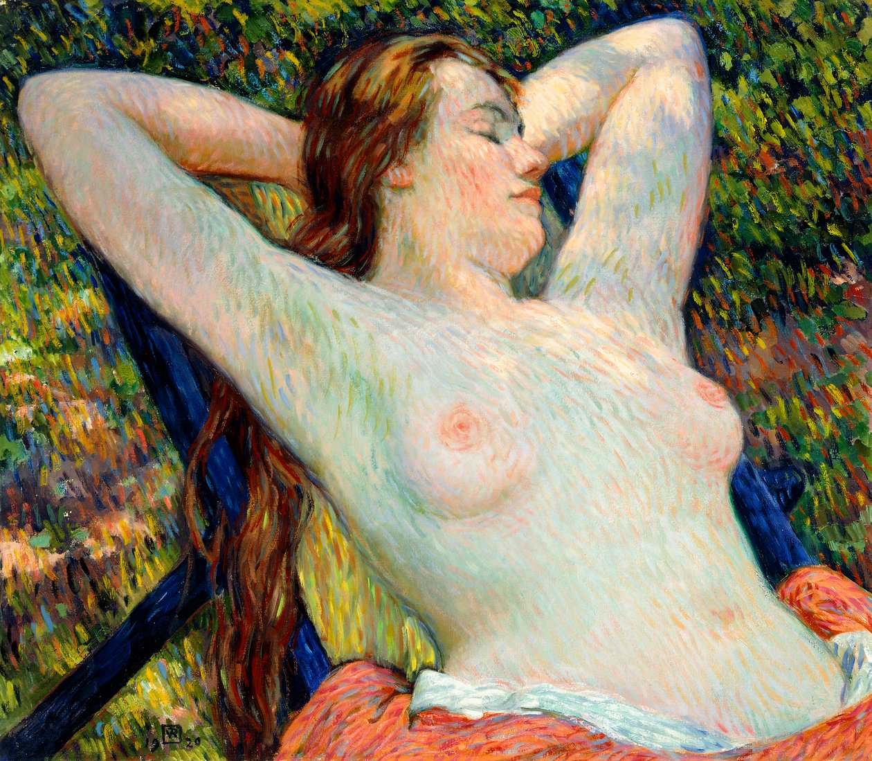 Modelova siesta, 1920 od Théo van Rysselberghe