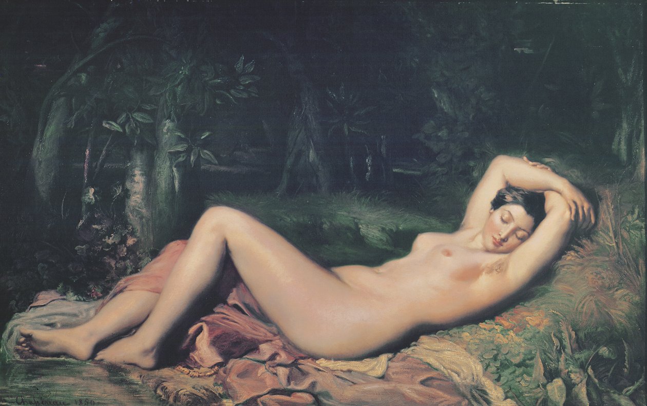 Spící nymfa, 1850 od Théodore Chassériau