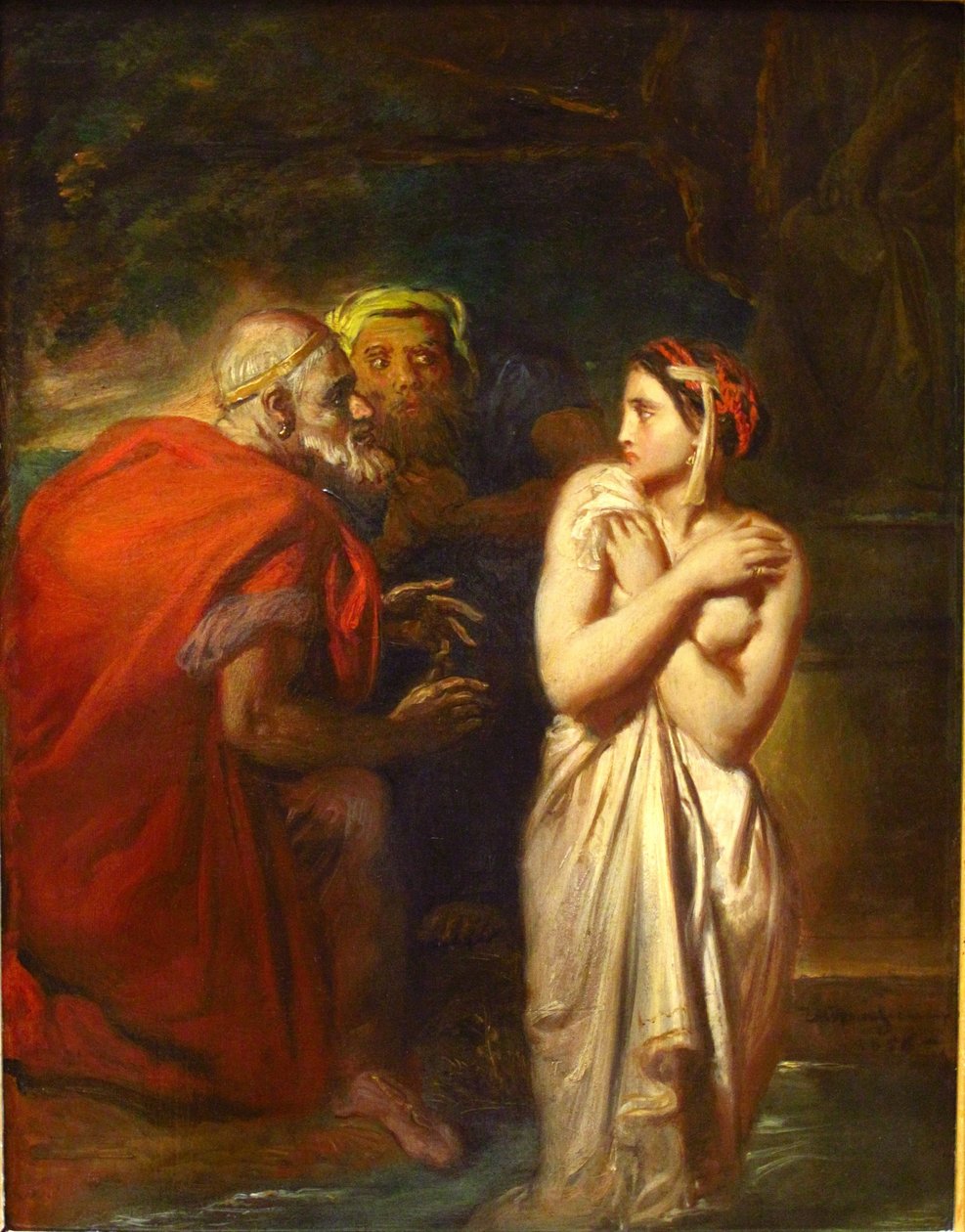 Suzanne a starší od Théodore Chassériau