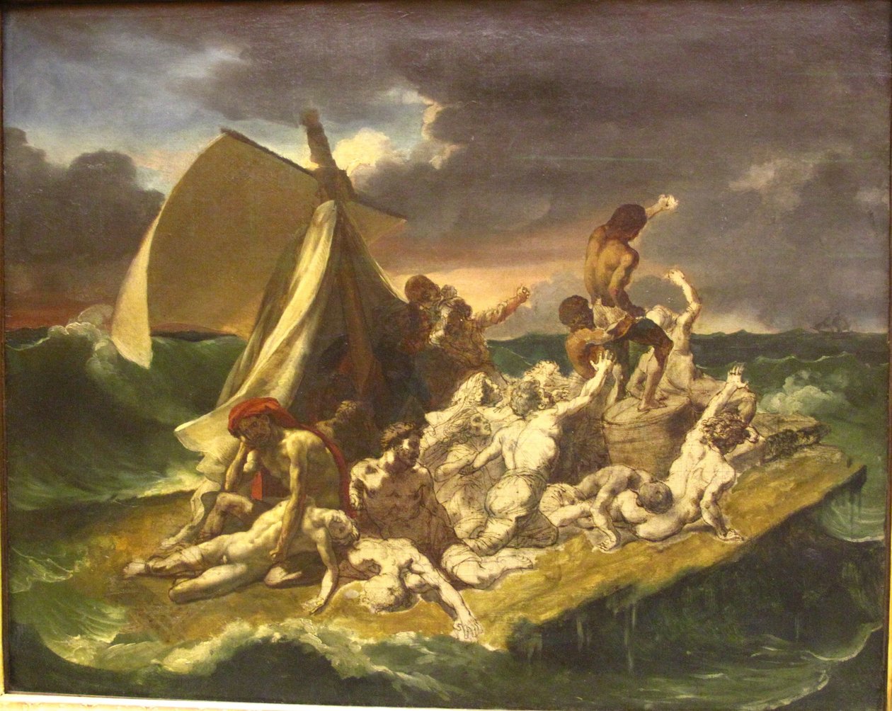 Náčrt voru Medúzy od Theodore Gericault