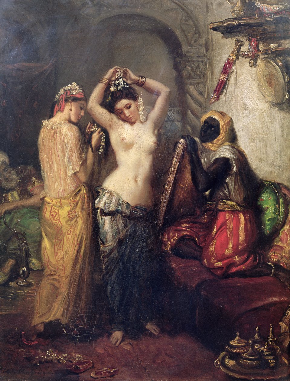 Toaleta v Seragliu od Théodore Chassériau