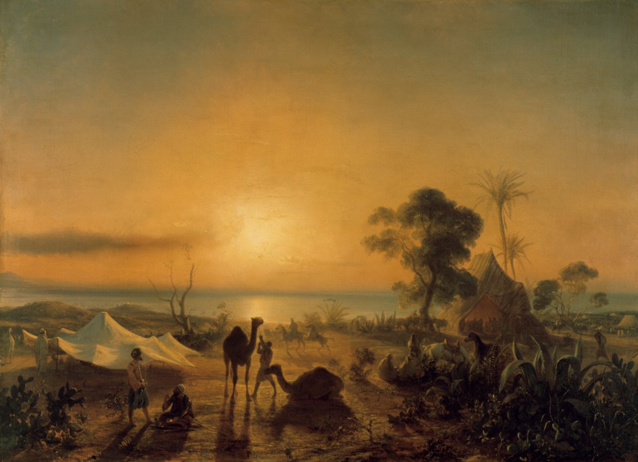 Tábor v Staoueli, 1830. od Jean Antoine Theodore Gudin