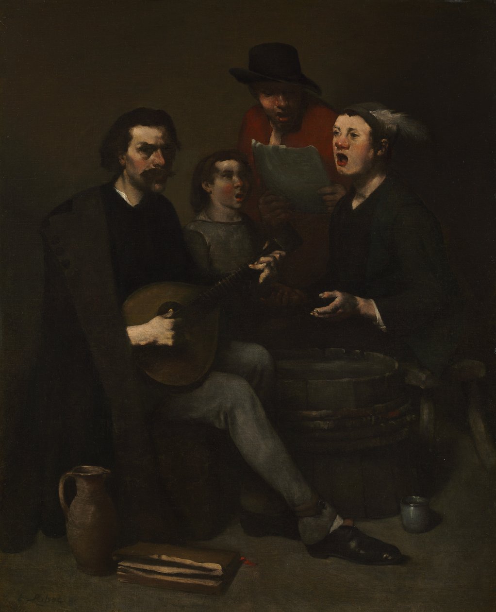 Zpěváci, 1863-1868. od Auguste Theodule Ribot