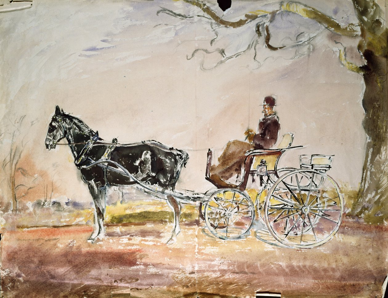 Zobrazit Phaeton (wc na papíře) od Thomas Barclay Hennell