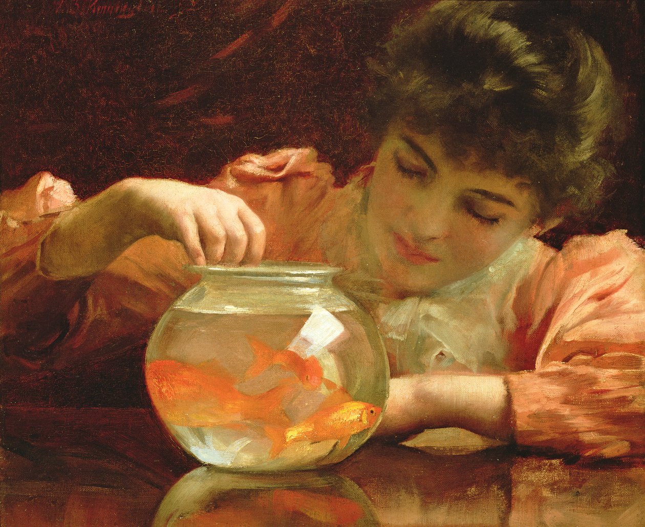 Miska zlaté rybky od Thomas Benjamin Kennington