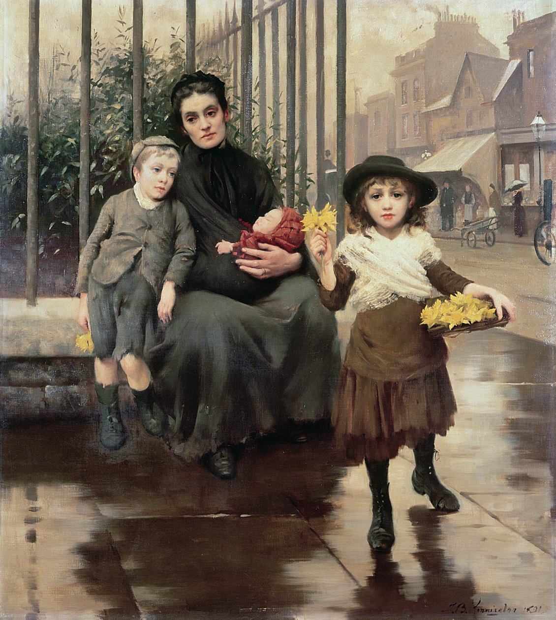 Špetka chudoby, 1891 od Thomas Benjamin Kennington