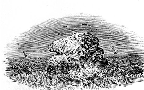 A Rock with Boats from History of British Birds, c.1804 od Thomas Bewick