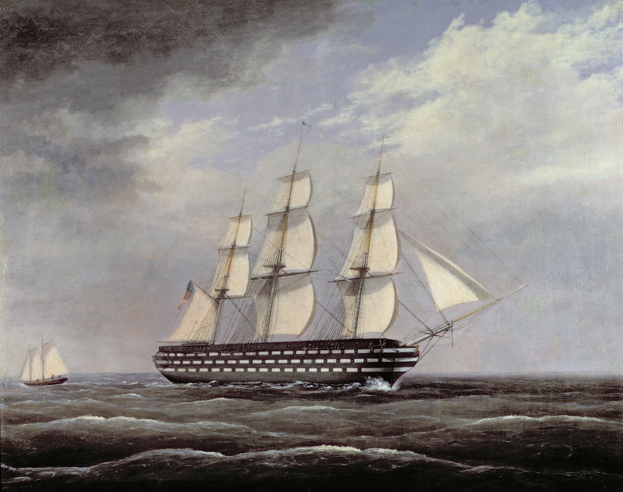 U.S.S. Pensylvánie od Thomas Birch